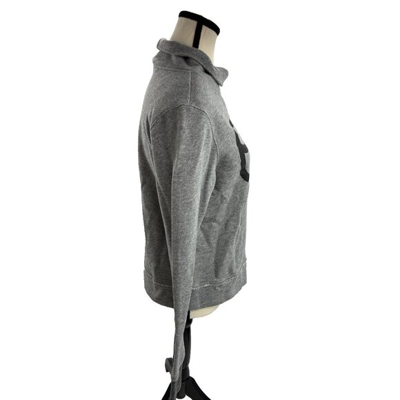 Homage Womens Size S Ohio Graphic Sweatshirt Gray Cowl Neck Pullover - Picture 3 of 7